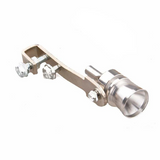 Aluminum Alloy Universal Turbo Sound Exhaust Muffler Pipe Whistle - Silver